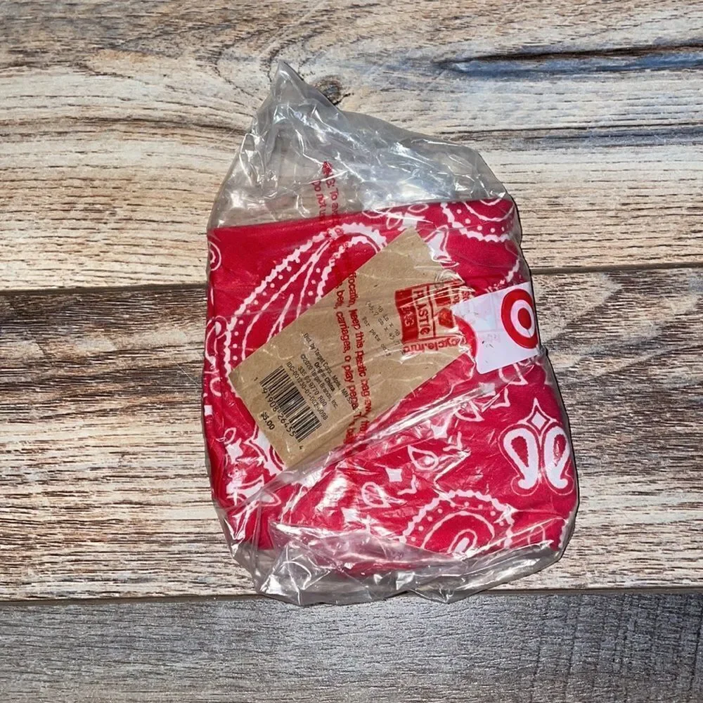 (5/$25) Levi’s for Target Red Pet Bandana, NWT.
